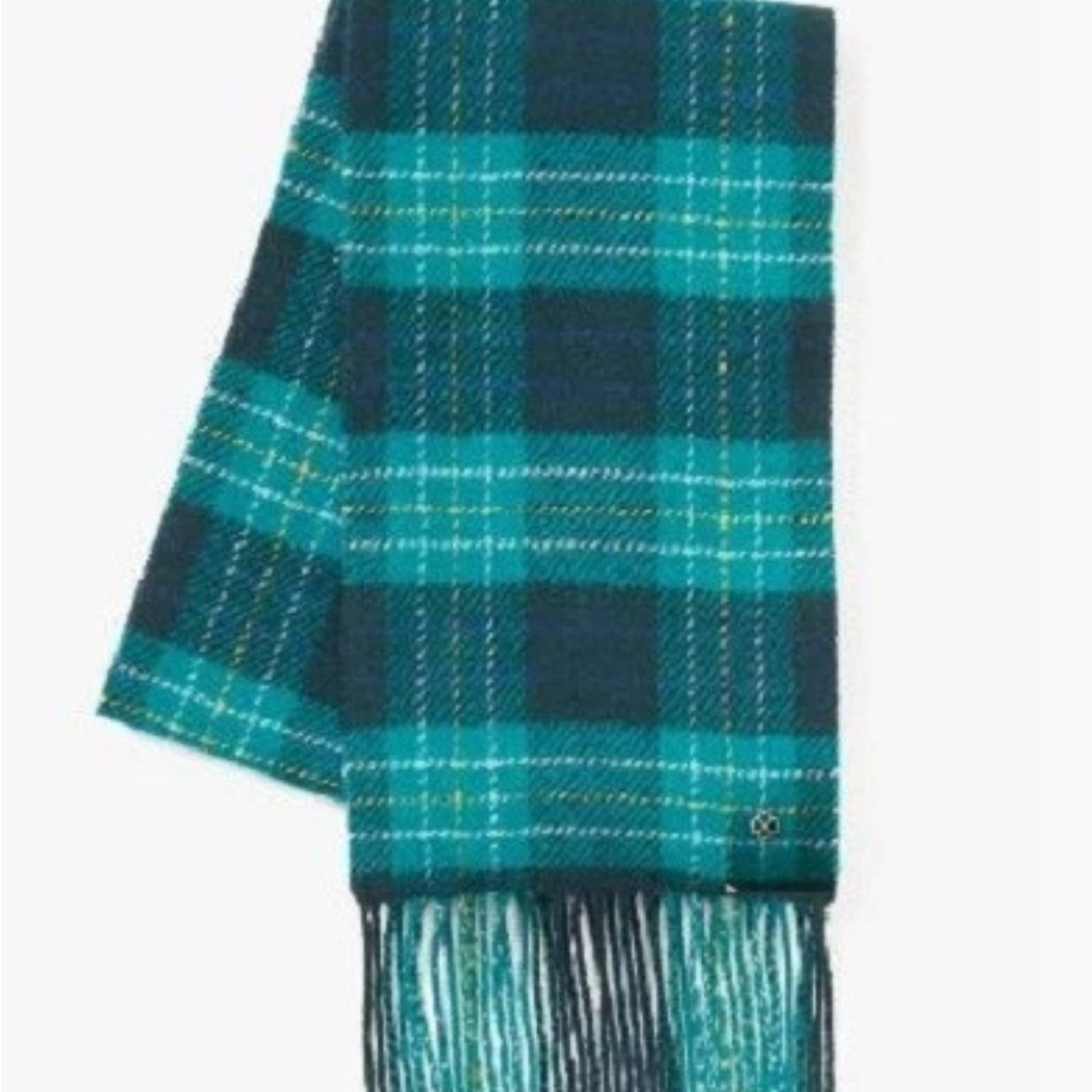 Kate Spade Greenhouse Plaid Scarf NWOT - Picture 2 of 6